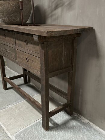 Sidetable Jenong 4 lades Driftwood (afhalen)