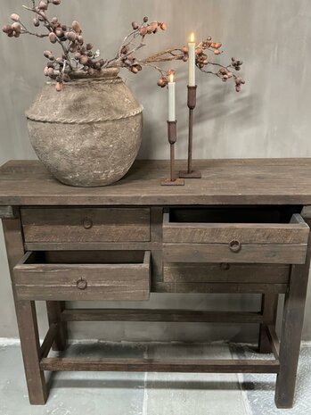 Sidetable Jenong 4 lades Driftwood (afhalen)
