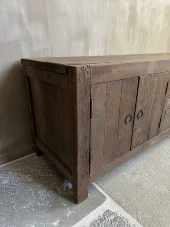 TV meubel 4 deurs en 1 lade Driftwood (afhalen)