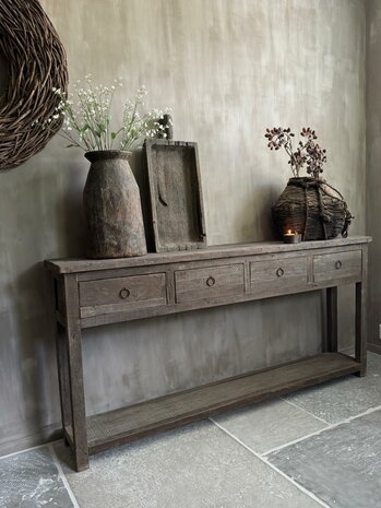 Sidetable Driftw 4 lades en onderblad A (afhalen)