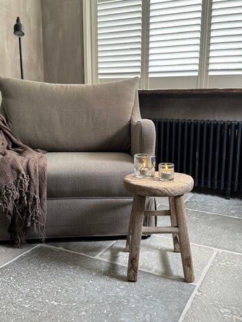 Oude houten rond M