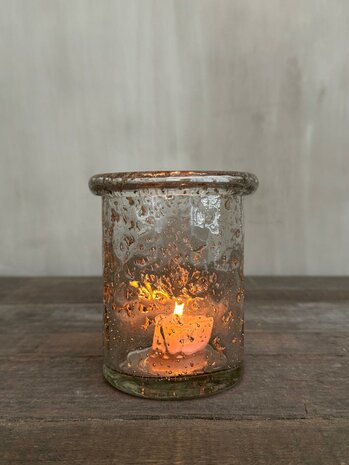 Windlicht Aura Peeperkorn 9x9x12cm