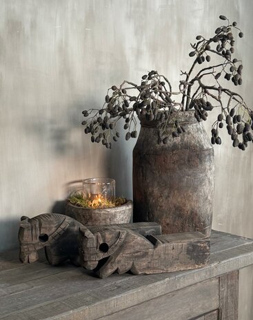 Authentieke houten paarden Aura Peeperkorn  A (set)