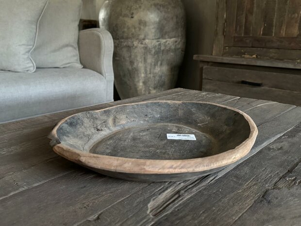 Oud houten schaaltje Aura Peeperkorn 