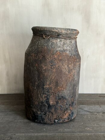 Authentieke houten pot Be- Uniq 
