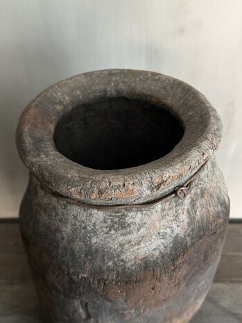 Authentieke houten pot Be- Uniq 