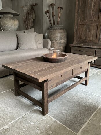 Salontafel Jenong Driftwood 2 lades A (afhalen)