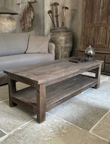 Salontafel Driftwood met onderblad 140x70cm B