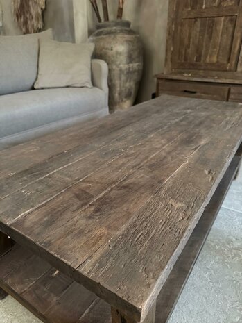 Salontafel Driftwood met onderblad 140x70cm B
