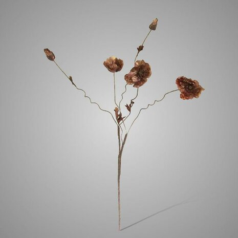 Poppy Bundle Brown Brynxz | Zijden klaproos bruin Brynxz 