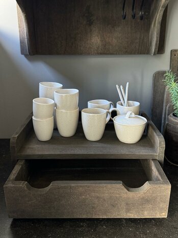 Plateau met lade Marta| Koffie lade Marta Luksa