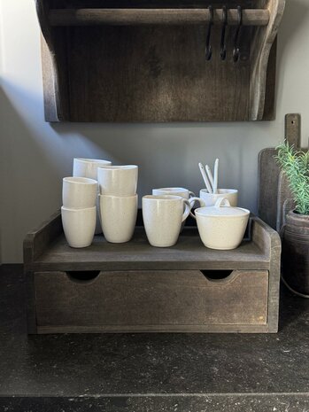 Plateau met lade Marta| Koffie lade Marta Luksa