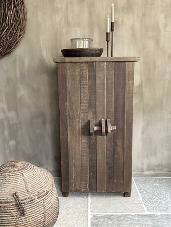 2- deurs kastje met schuif Driftwood A (afhalen)