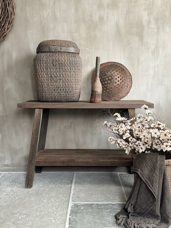 Sidetable met onderblad 115cm Driftwood 