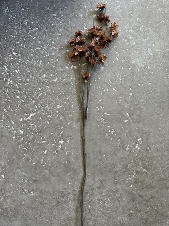 Zinnia bruin kunstbloem
