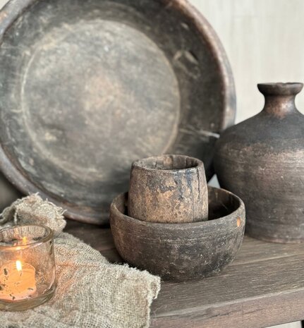 Uniek oud houten schaaltje