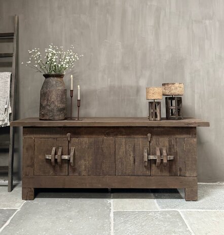 TV meubel Driftwood | TV dressoir Driftwood 4- deurs met schuifsluiting 180cm (afhalen)