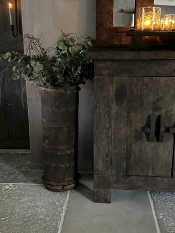 Hoge houten vijzel| hoge houten pot C (afhalen)