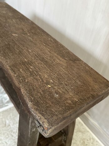 Oud houten bankje Old Barn 60cm