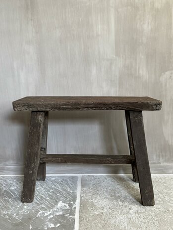 Oud houten bankje Old Barn 60cm