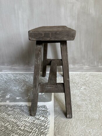 Oud houten bankje Old Barn 60cm