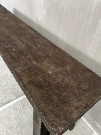 Oud houten bankje Old Barn 100cm