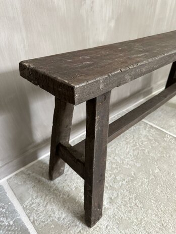 Oud houten bankje Old Barn 100cm