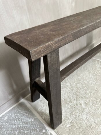 Oud houten bankje Old Barn 100cm