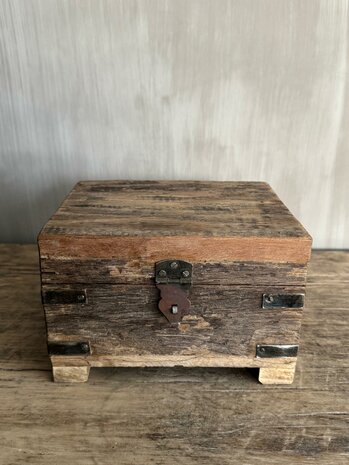 Houten kistje oud hout | Houten kistje truckwood  B small