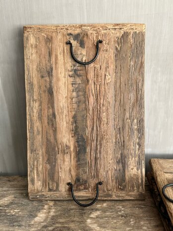 Tray railway,  houten dienblad medium D