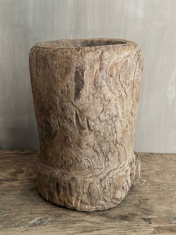 Houten vijzel klein