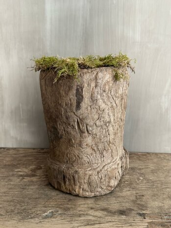 Houten vijzel klein