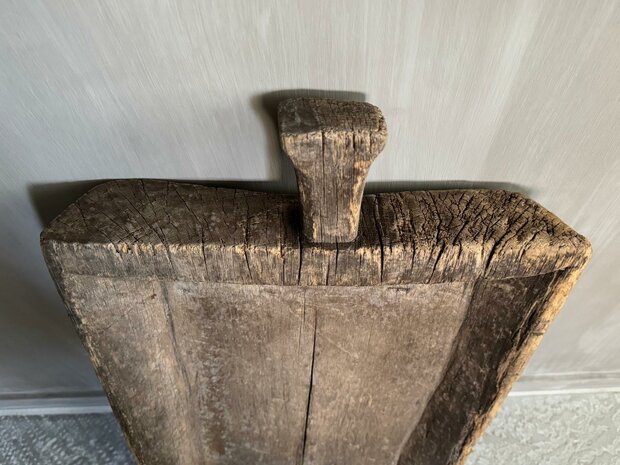 Houten schaal met handvat| houten bak met handvat 1