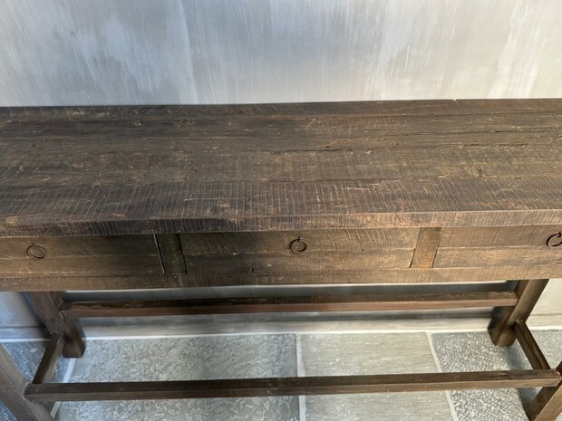 Sidetable Driftwood 3- lades 170cm  (afhalen)