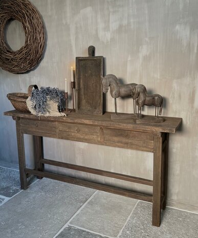 Sidetable Driftwood 3- lades 170cm  (afhalen)