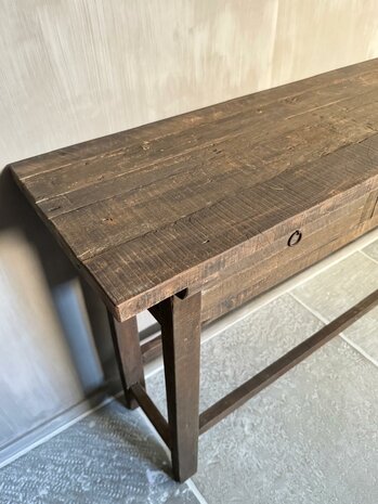 Sidetable Driftwood 3- lades 170cm  (afhalen)