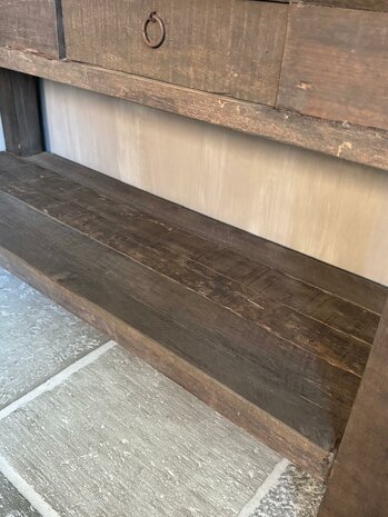 Sidetable met 2 lades en onderblad Driftwood B (afhalen)