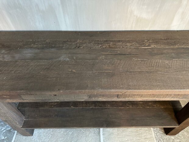 Sidetable met 2 lades en onderblad Driftwood B (afhalen)