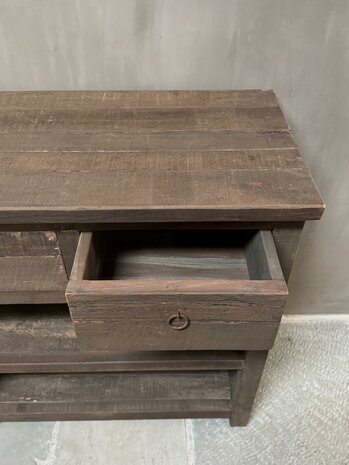 Sidetable driftwood 2 lades Kota 80cm B  (afhalen)