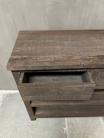Sidetable driftwood 2 lades Kota 100cm B (afhalen)