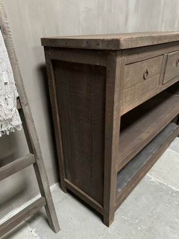Sidetable Driftwood 3 lades Kota 120cm (afhalen)