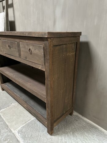 Sidetable Driftwood 3 lades Kota 120cm (afhalen)