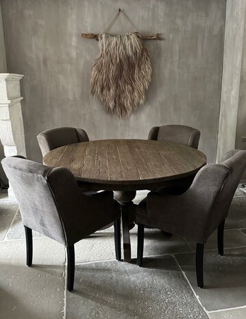 Ronde tafel Driftwood | ronde eetkamertafel Driftwood 140cm