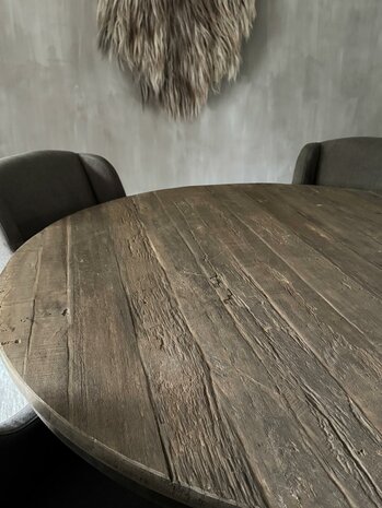 Ronde tafel Driftwood | ronde eetkamertafel Driftwood 140cm