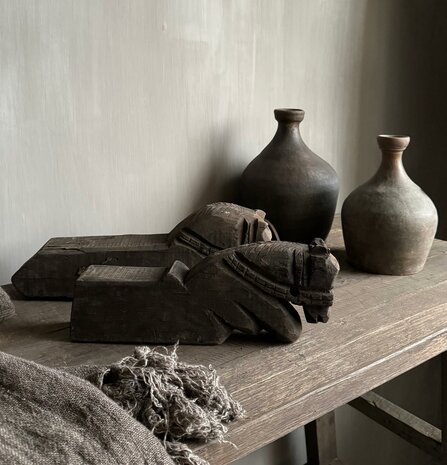 Authentieke houten paarden Aura Peeperkorn  C (set)