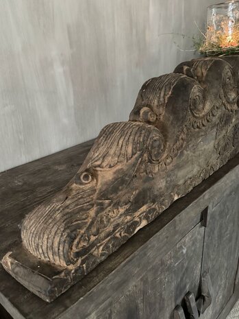 Authentiek houten ornament XXL (afhalen)