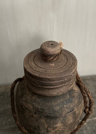 Nepalese kruik met deksel XS M7 (hoogte 17cm)