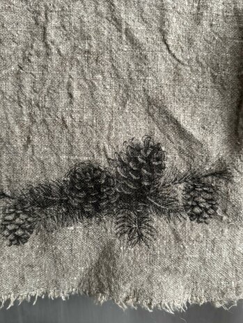 Shabby doek Dennenappel