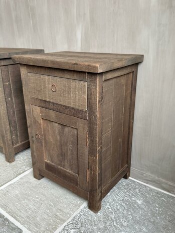 Nachtkastjes Driftwood met lade en deur A (set) 