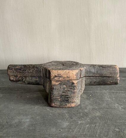 Oude houten handgemaakte pers